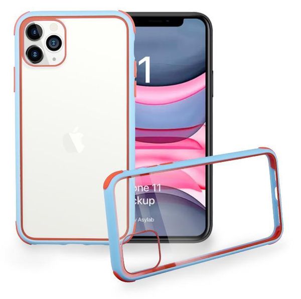 

new acrylic cell phone case for iphone 11 pro max 6 8 7 clear hard back cover samsung note10 plus silicone shockproof