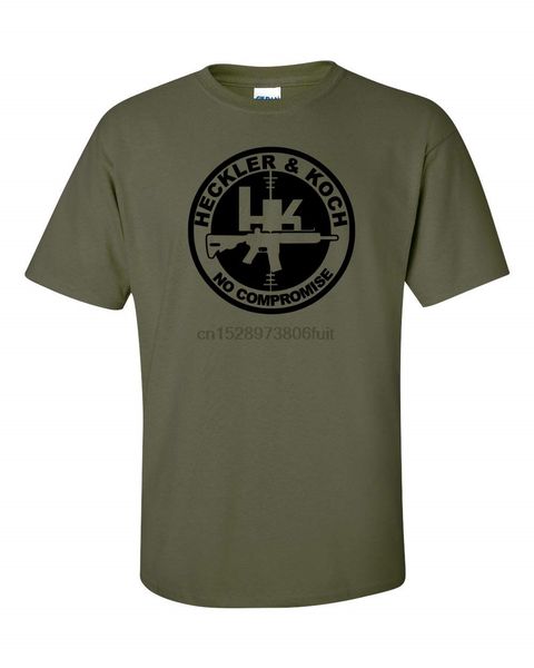 

heckler koch нет компромисс black logo футболка вторая поправка military (1