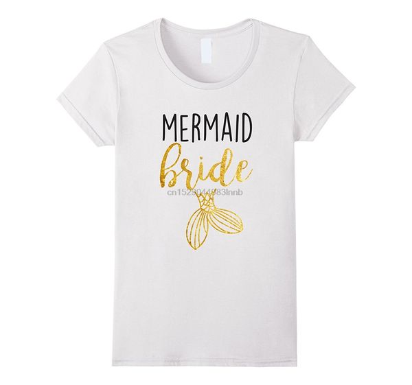 

русалка невеста день рождения bachelorette невесты партии рубашки женщины повседневная футболки дешевые цена женские футболки классический