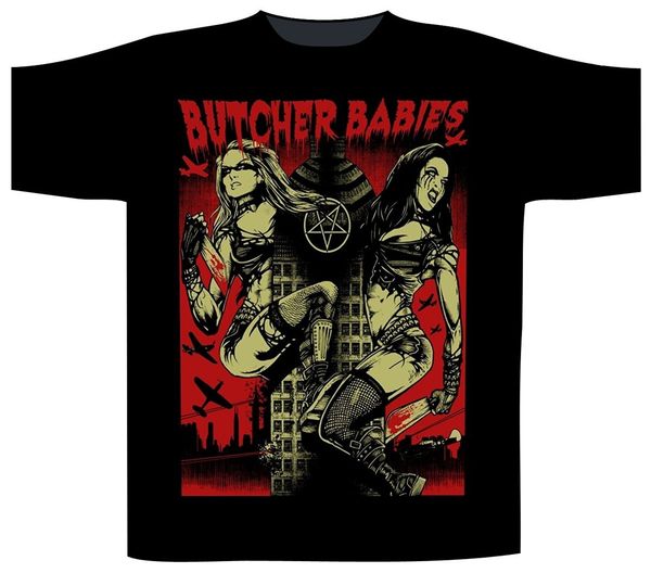 

men t shirt butcher babies 'tower of power' short sleeve funny t-shirt novelty tshirt women