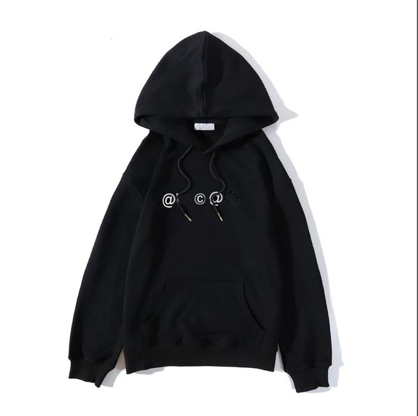 

20fw men's hoodie autumn/winter new women's trend letter sweater fashion male casual hooded hoodie size m-2xl, Black