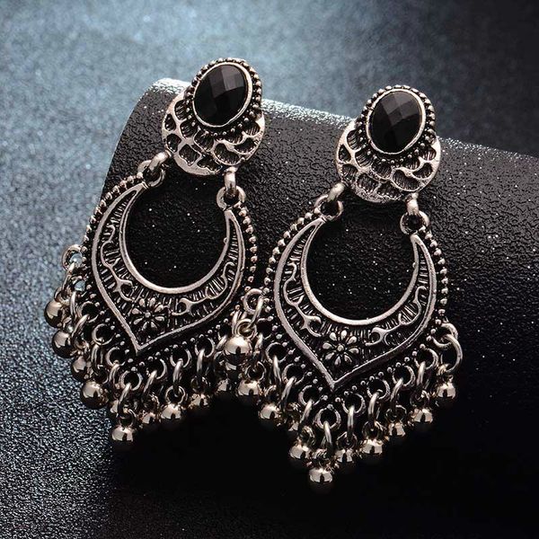 

metal vintage tassel earrings fashion jewelry 2020 boho carved ancient silver color drop earrings for women oorbellen