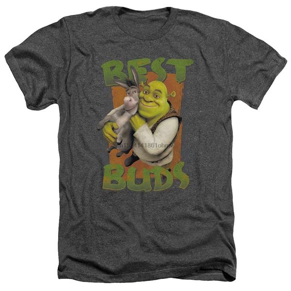 

shrek animated comedy movie donkey shrek buds hug heather t-shirt