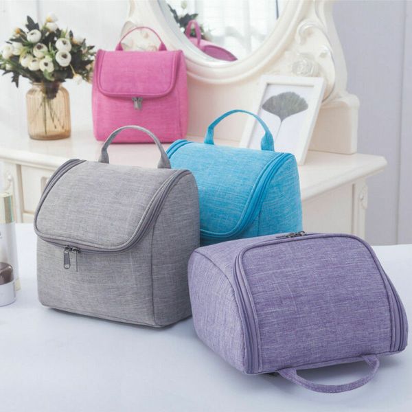 

womens portable cosmetic makeup toiletry bag case travel storage handbag
