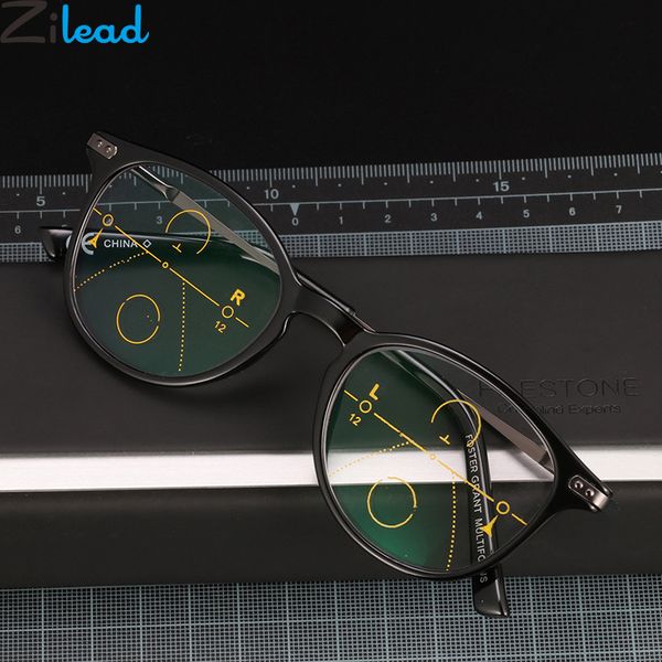 

zilead multifocal progressive reading glasses anti blue light prebyopia spectacles men women hyperopia eyeglasses eyewear, White;black
