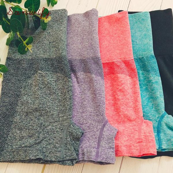 

high waist seamless yoga shorts for women gym yoga sports shorts workout push up buttocks fitness leggings, White;red