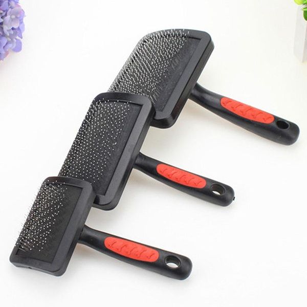 

3 size pet brush dog comb scraper puppy cat slicker gilling brush quick clean grooming tool supplies