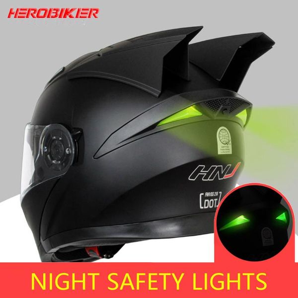 

herobiker motorcycle helmet motorbike modular dual lens helmet motorcycle motocross crash full face helmets casco moto casque#