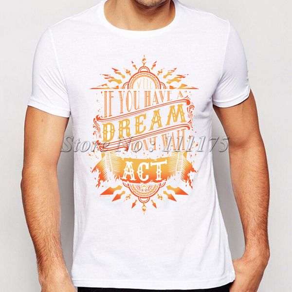 

2019 new fashion designer t-shirt men's axel's dream printed tees