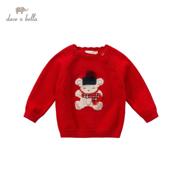 

dbj14590 dave bella winter cute baby girls christmas cartoon knitted sweater kids fashion toddler boutique, Blue