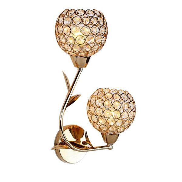 

simple fashion warm crystal creative led wall lamp living room bedroom staircase indoor wall lights