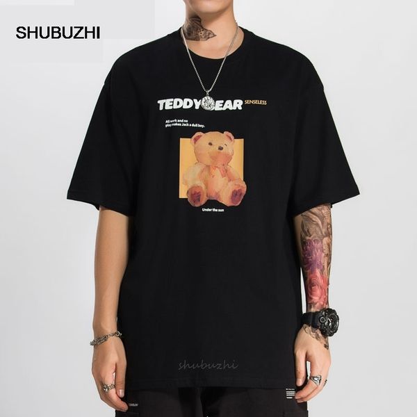 

gonthwid harajuku медведь печать повседневный футболки harajuku casual с коротким рукавом тройники tshirts streetwear hip hop мода лето топы
