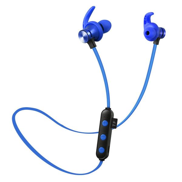 

new wireless sports bluetooth headset 5.0 tf card instert magnetic sucker halter neck-mounted stereo dual handle