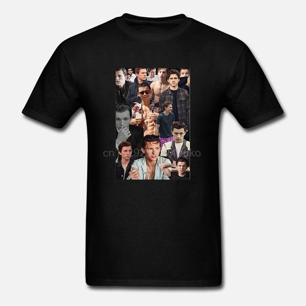 

printed men t shirt cotton o-neck tshirts tom holland short-sleeve women t-shirt
