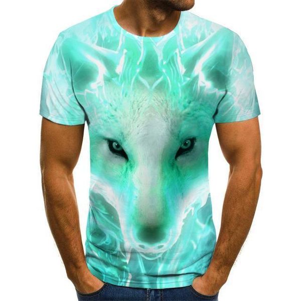

boy /girl /kids men t -shirt wolf 3d print shirts comics horror harajuku men clothing