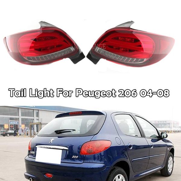 

mzorange хвост лампа для 206 2004 2005 2006 2007 2008 206cc led tail lamp авто аксессуаров
