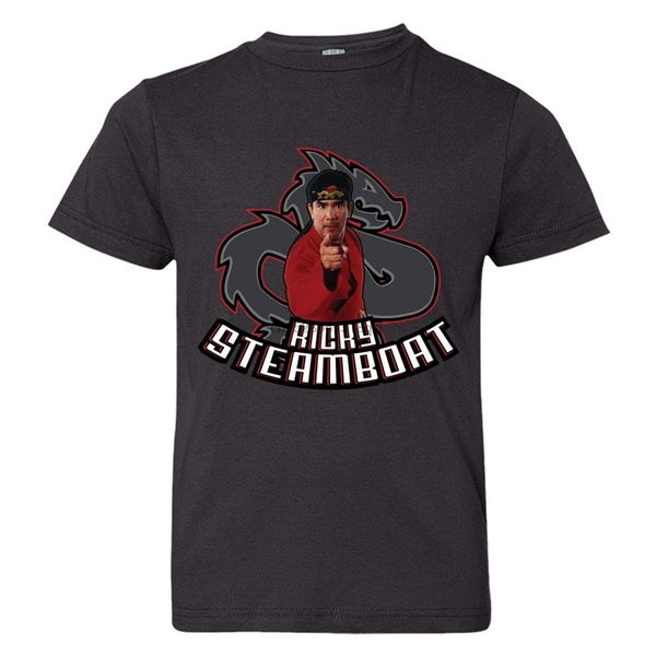 

youth ricky steamboat dark dragon hq wrestling tee shirt