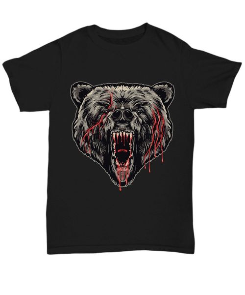

terrorizing bear halloween shirt gift - tee