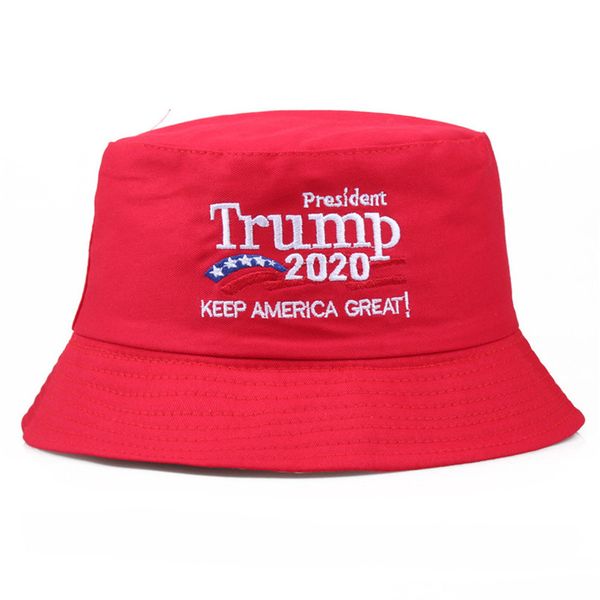 

2020 donald trump election embroidery cap bucket hats usa printed summer sun visor sports travel beach fisherman hat headgear f91203, Yellow