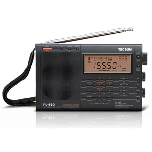 

consumer electronics pl-660 pll ssb vhf air band radio receiver fm/mw/sw/lw multiband dual tecsun t0143 radio