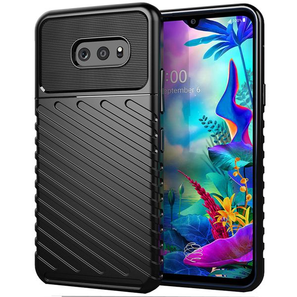 Custodia protettiva antigraffio resistente in gomma TPU flessibile ad assorbimento degli urti per LG G8X ThinQ / LG V50S ThinQ