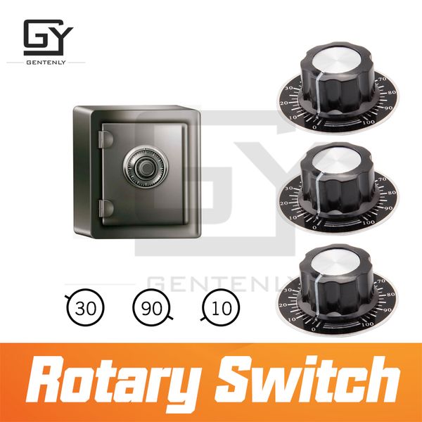 

alarm systems rotary switch escape room props adjust the knob to right scale unlock with door opening sound game passcode puzzle