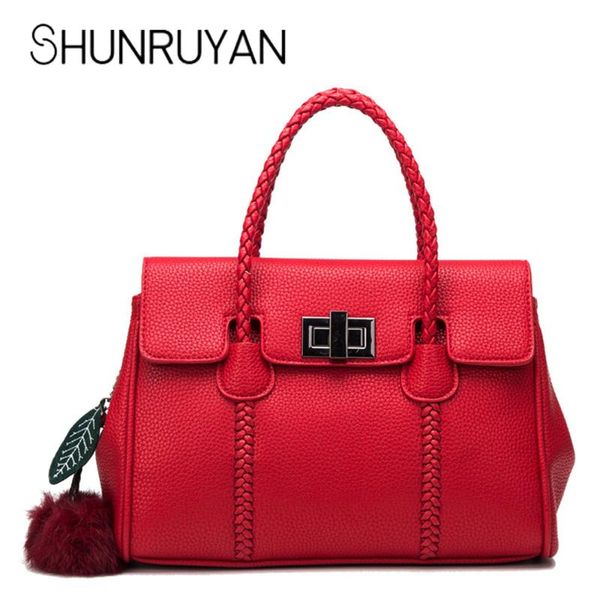 

shunruyan brand design women fashion platinum wrist leather cowboy bag shoulder bags casual tote bag large capacity
