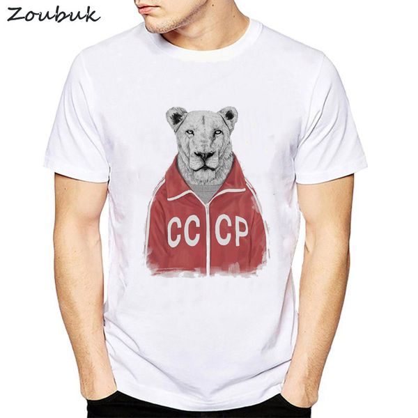 

cccp russian t shirt cc cp soviet lion t-shirt men the soviet union russia space tshirts male cotton tee plus size