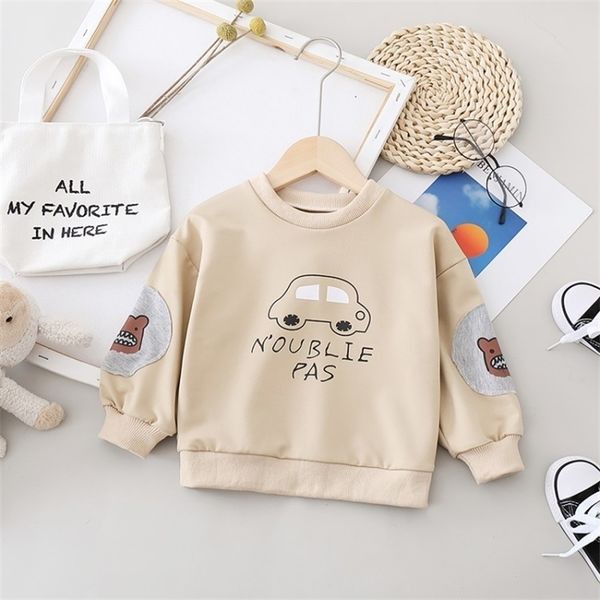 

hipac дети толстовки мальчик весна осень мода детская одежда infant письмо kid hoodie топы мальчики хлопок спорт наряды дети y200901, Blue