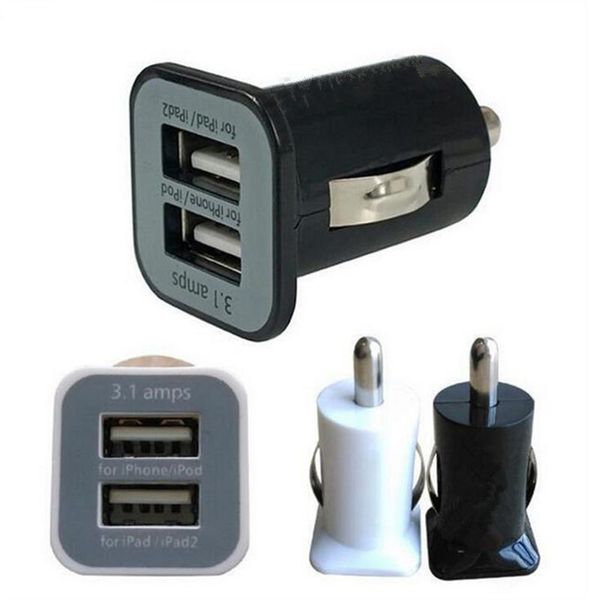 

usams 3.1a car charger dual port usb charger adaper 5v 3100mah for iphone x 8 plus samsung s8 + plus htc