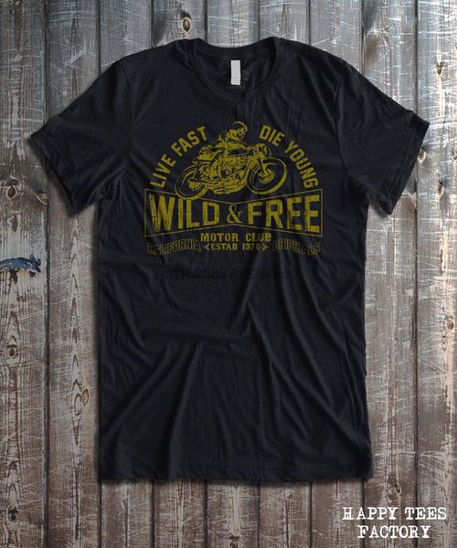 

wild and biker graphic print mens & crew neck t-shirt men t shirt