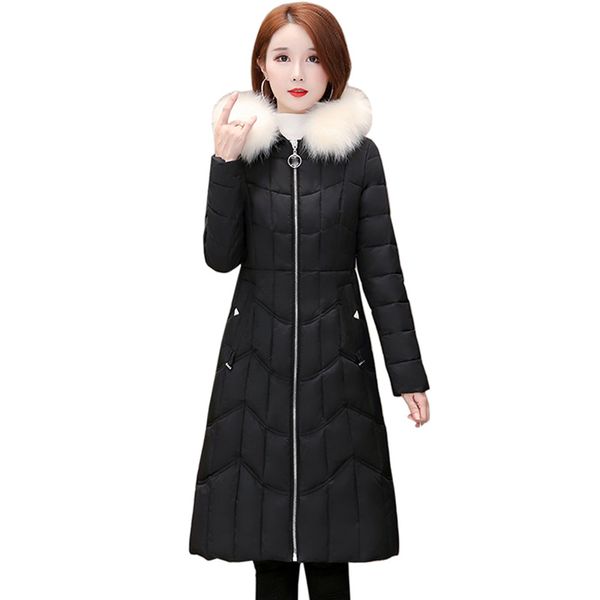 

winter jacket women 2020 autumn new casual thicken warm fashion women black hooded long sleeve parkas coats