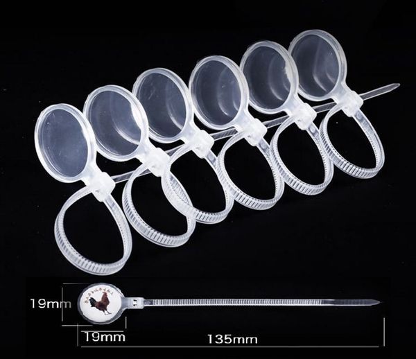 1.9 * 1.9 * 13.5 cm Anti-Dropping Ayak Halkası Tavuk, Ördek, Kaz ve Güvercin Ayak Halkası Islah Malzemeleri Yengeç Halkası Yengeç Plastik Anti-Sayım Etiket