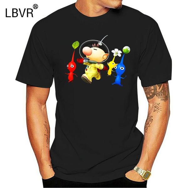

funny men t shirt white t-shirt tshirts black tee captain olimar and pikmin nerdy t shirts for mens