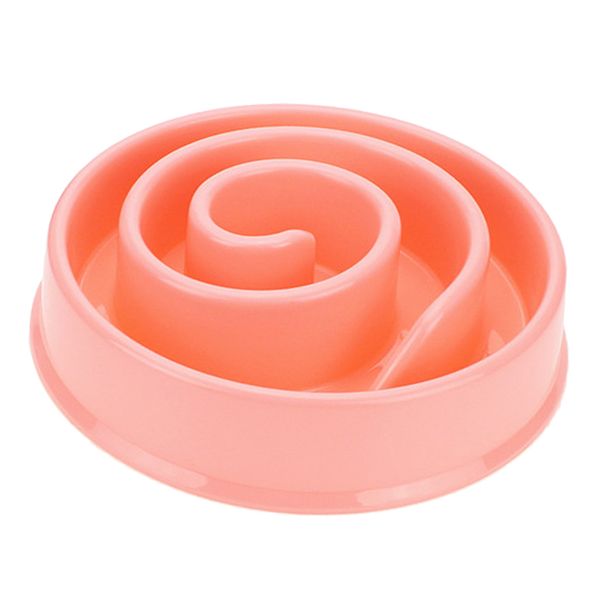 

pet dog cat food bowl slow eating feeder healthy anti-choke dish feeder bowl
