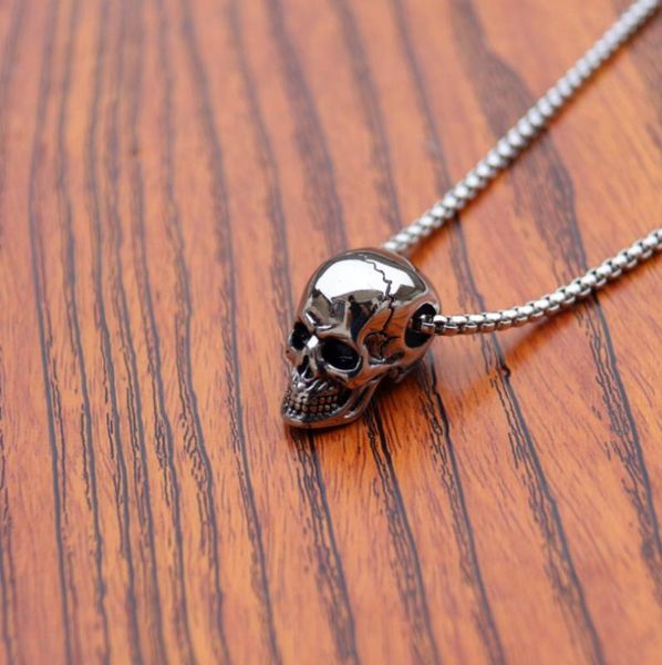

necklace jewelry fashion skull hip-hop fashion halloween men's pendants simple and elegant accessories delicate, Silver
