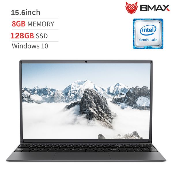

bmax s15 lap15.6 inch intel gemini lake n4100 intel uhd graphics 600 8gb lpddr4 ram 128gb ssd 178° viewing angle notebook