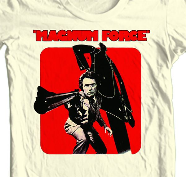 

magnum force t-shirt clint eastwood classic 70's 80's movie 100% cotton tee humorous tee shirt