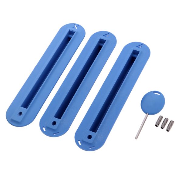 

3pcs/set future tri fins box surfing surfboard fin plug with mounting screws key set