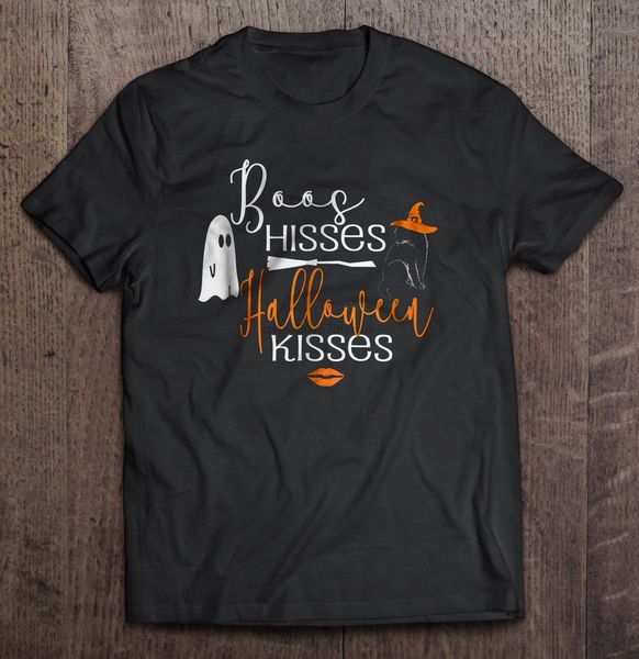 

men t shirt boos hisses halloween kisses women t-shirt