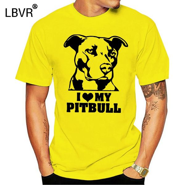 

i love my pitbull mens womens t shirt