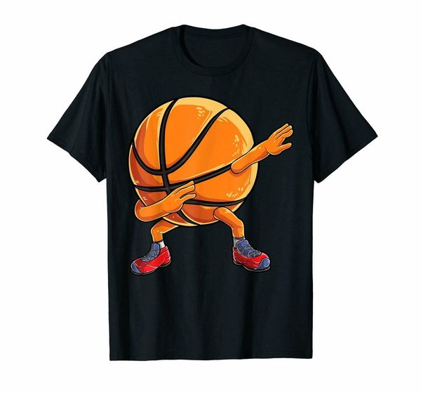 

black dabbing basketball ball t shirt kids boys dab dance gifts 100% cotton summer tee shirt