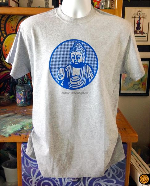 

buddha screen print t-shirt men t shirt