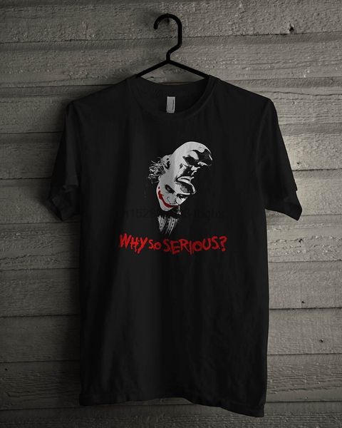 

new joker heath ledger why so serious gotham cotton basic black t-shirt s-5xl