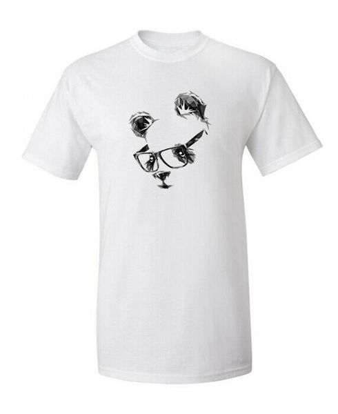 

hipster panda tee животные graphic смешной generic новизна unisex t-shirt бесплатная доставка tops футболочку