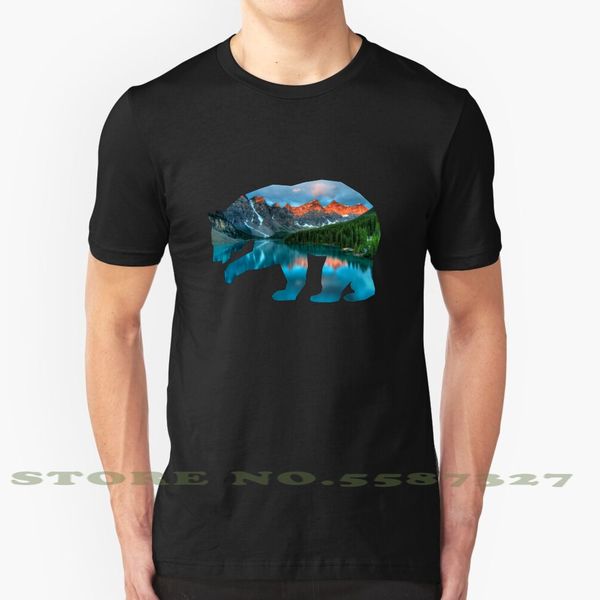 

banff bear graphic custom funny tshirt banff bear silhouette forest lake