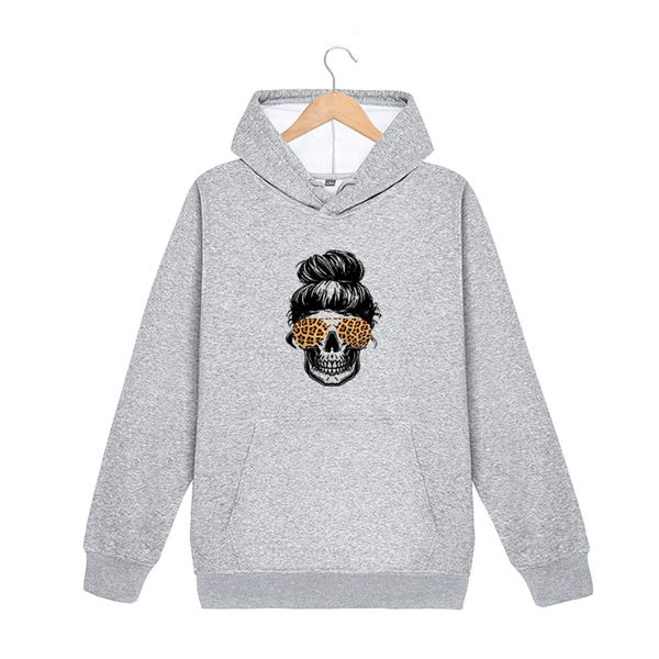 

diy men hoodies teenager autumn fashion leopard skulls pattern print mens womens trendy casual pure color sweatshirts