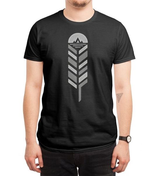 

new men casual printed t рубашка перо с коротким рукавом футболки tee tops