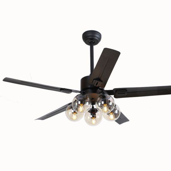 

Modern Ceiling Fans Light with Modo Light Glass Shade E27 Bulbs Pendant Ceiling Lights 110V 220V 52inch 48inch 42inch Fans Lamp