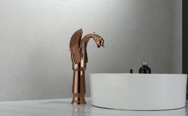 

2020 горячей продажа в европейском стиле антикварного крана swan горячего и холодный смеситель для умывальника античного всей меди золота кр